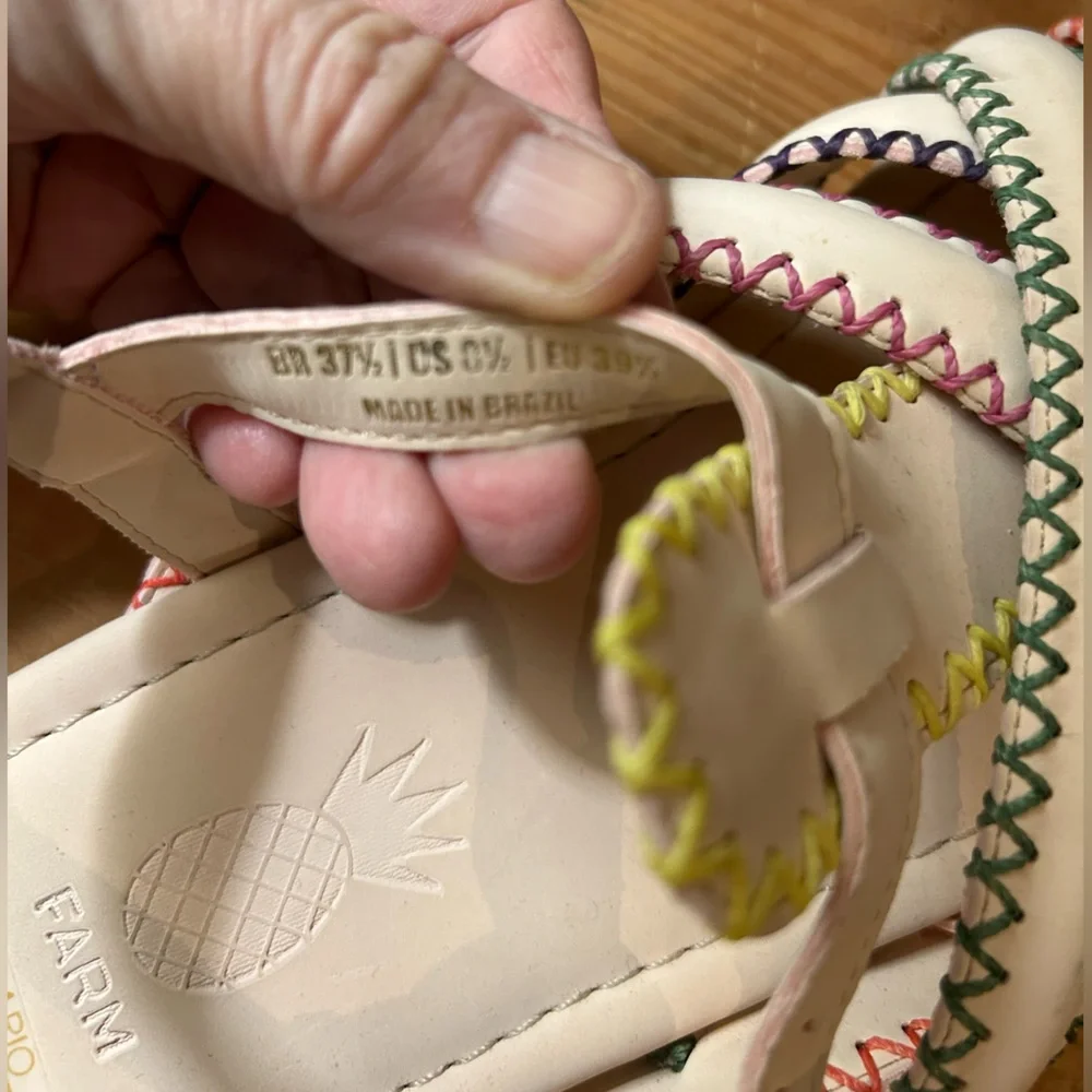 FARM Rio Multicolor Stitch Sandals - Picture 7 of 10